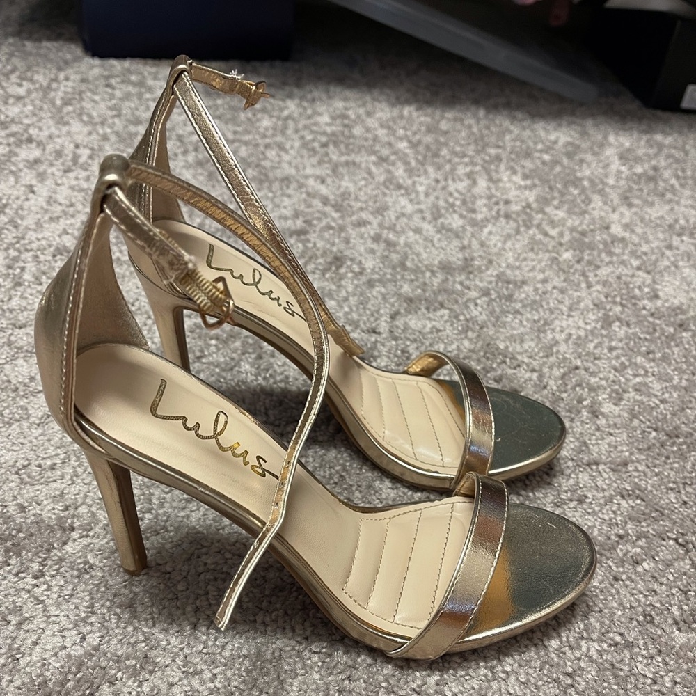 Lulus Gold Heels